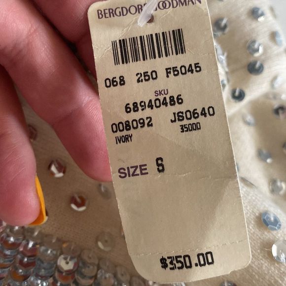 An Original Milly Of New York Silver Sequence Cardigan - Picture 11 of 13